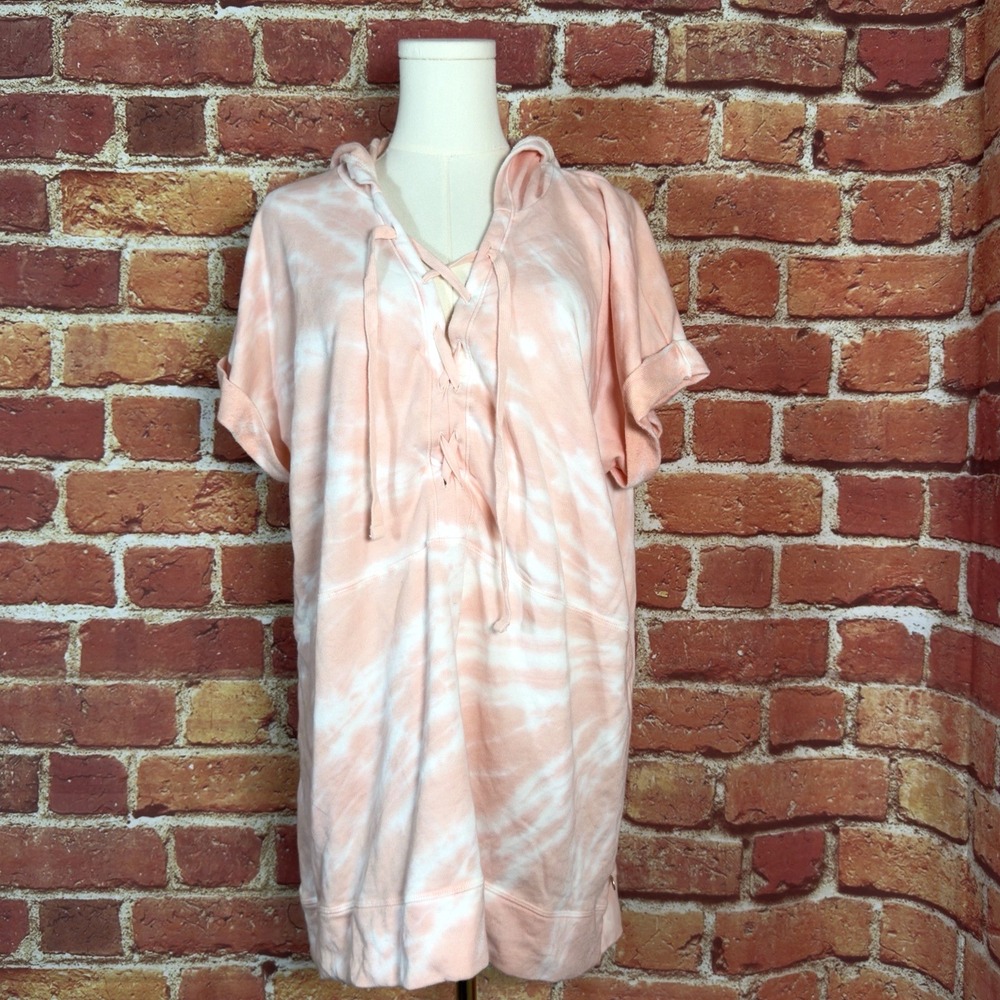 LIVI For Lane Bryant Pink Tie Dye Print Hooded Sweatshirt Size 14/16 New NWT